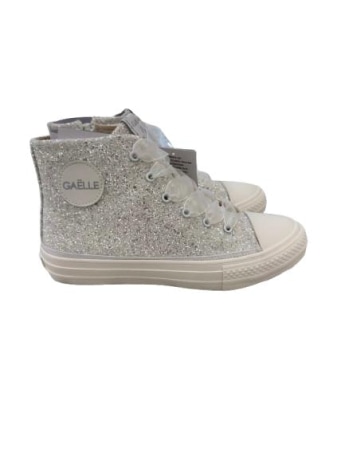 Gaelle scarpe con glitter bambina logo sul lato