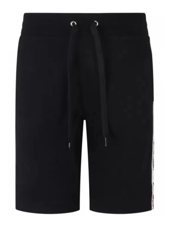 Moschino shorts nero uomo logo lettering
