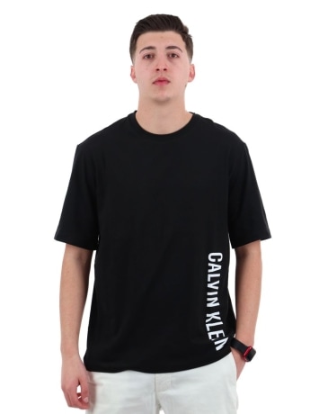 Calvin Klein tshirt nera uomo maxi logo