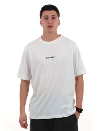 Calvin Klein tshirt bianca uomo mini logo