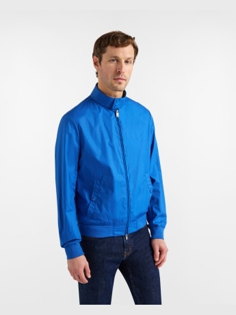 Harmont&blaine giubbotto celeste uomo mini logo