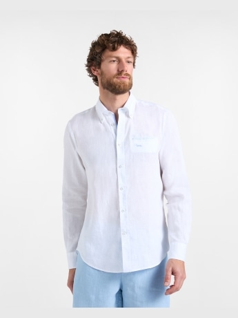 Harmont&blaine camicia bianca uomo calibrata mini logo