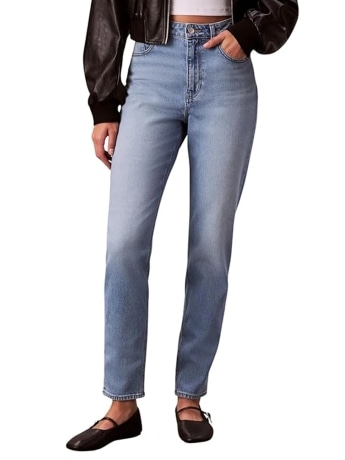 Calvin Klein pantalone in denim donna con logo
