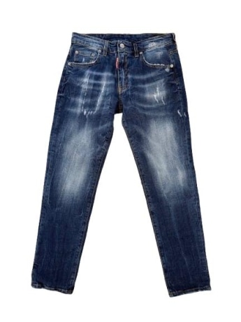 G2firenze pantalone in denim bambino logo sul retro