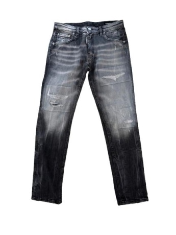 G2firenze pantalone in denim grigio scuro bambino