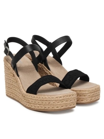 Calvin Klein scarpe nere donna logo lettering