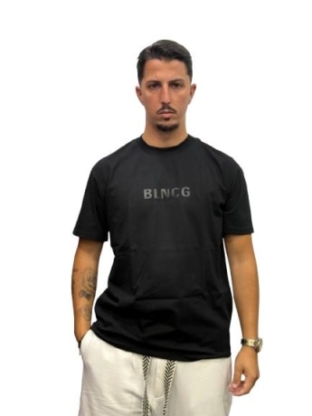 Blncg tshirt nera uomo con logo