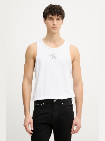 Calvin Klein canotta bianca uomo mini logo