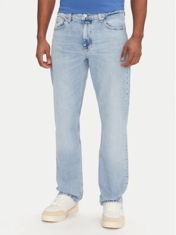 Tommy Jeans pantalone in denim uomo logo sul retro