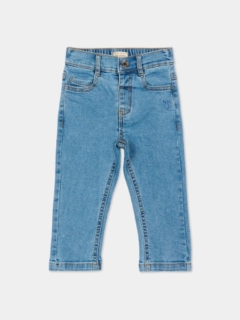 Trussardi pantalone in denim bambina mini logo