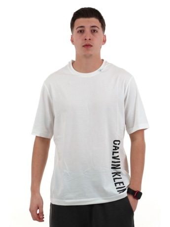 Calvin Klein tshirt bianca uomo logo lettering