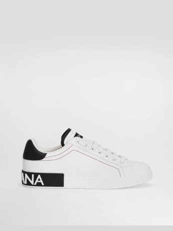 Dolce & Gabbana scarpe bianche uomo con logo