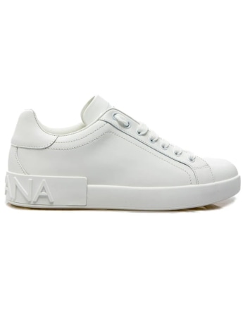 Dolce & Gabbana scarpe bianche uomo logo sul retro