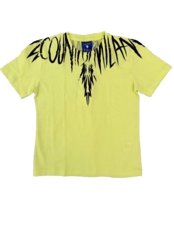 Marcelo Burlon tshirt gialla bambino maxi logo