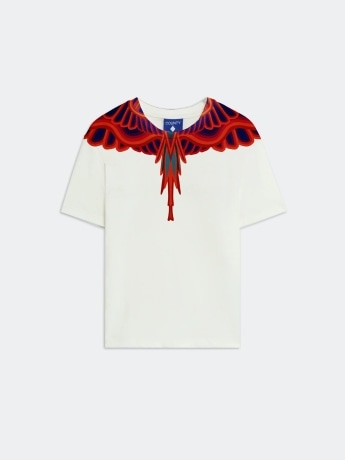 Marcelo Burlon tshirt panna bambino maxi logo