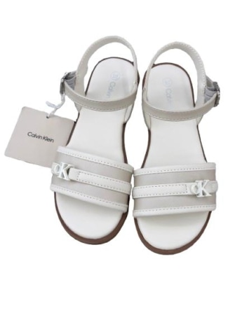 Calvin Klein scarpe bianche bambina mini logo