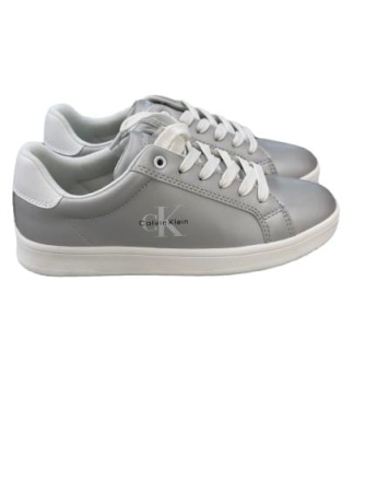 Calvin Klein scarpe argento bambina logo sul lato