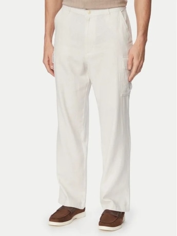 Calvin Klein pantalone crema uomo mini logo