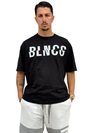 Blncg tshirt nera uomo maxi logo