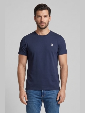 U.s. Polo tshirt blu navy uomo mini logo
