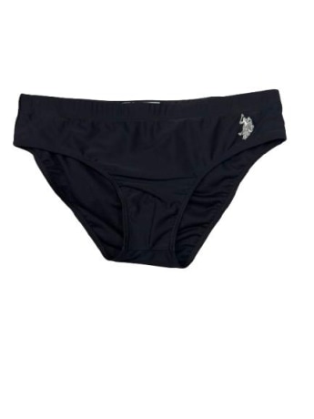 U.s. Polo costume nero uomo slip mini logo