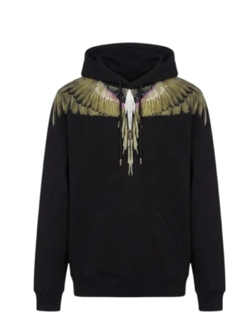 Marcelo Burlon felpa nera bambino maxi logo