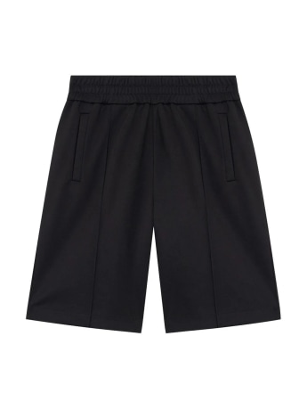 Palm Angels shorts nero uomo maxi logo sul retro