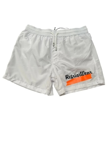 Refrigiwear costume bianco bambino logo sul fondo