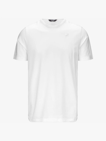 K-way tshirt bianca uomo mini logo
