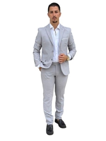 Kaufmann abito grigio uomo in cotone