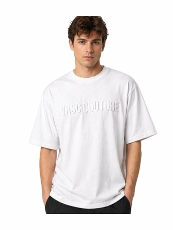 Vrsc tshirt bianca uomo logo toono su tono