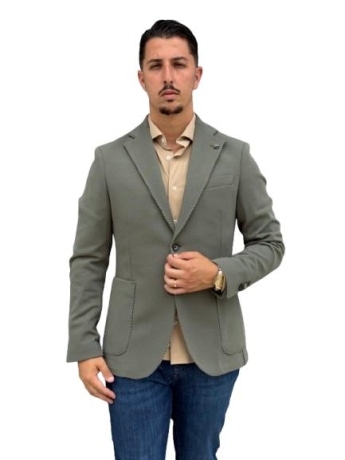 Kaufmann giacca verde uomo in cotone