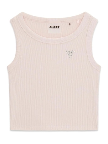 Guess canotta rosa bambina mini logo