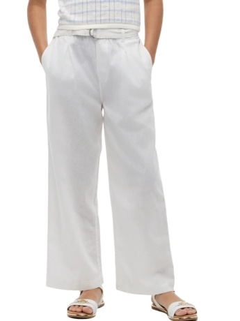 Tommy Hilfiger pantalone bianco bambina mini logo