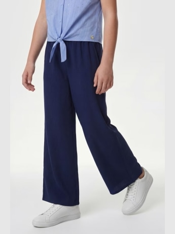 Guess pantalone blu navy bambina mini logo
