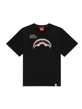 Sprayground tshirt nera bambino maxi logo