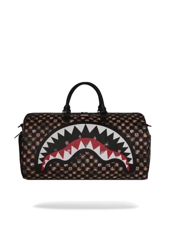 Sprayground borsone marrone uomo maxi logo