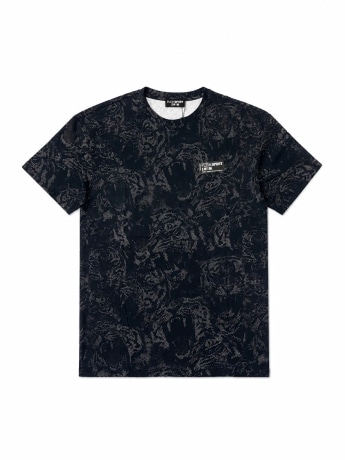 Plein Sport tshirt nera uomo all over