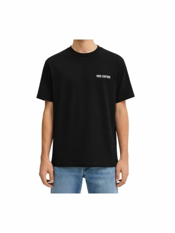 Vrsc tshirt nera uomo maxi logo sul retro