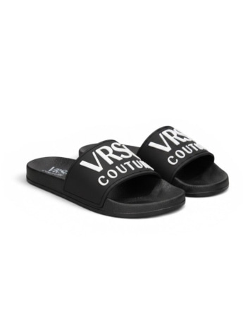 Vrsc ciabatte nere uomo maxi logo