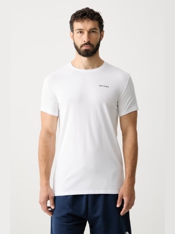 Palm Angels 2 tshirt bianca uomo two pack mini logo