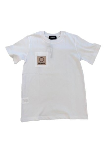 G2firenze tshirt bianca bambino maxi logo sul retro