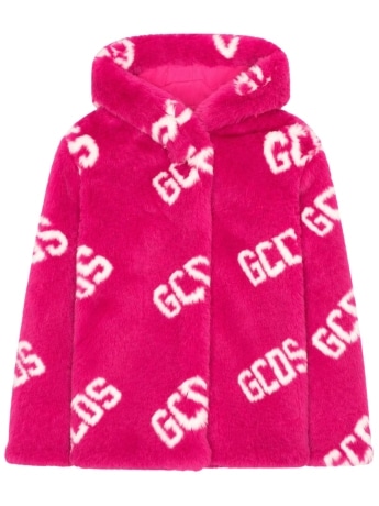 Gcds pelliccia fucsia bambina all over