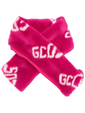 Gcds sciarpa fucsia bambina all over