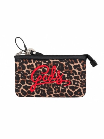 Gcds pochette animalier bambina maxi logo