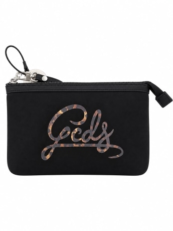 Gcds pochette nera bambina maxi logo