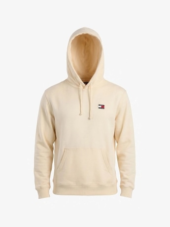 Tommy Jeans felpa crema uomo mini logo