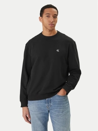 Calvin Klein felpa nera uomo mini logo