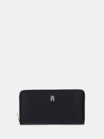 Tommy Hilfiger portafoglio nero donna mini logo