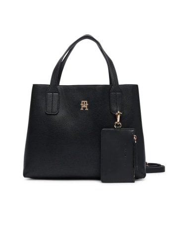 Tommy Hilfiger borsa nera donna mini logo